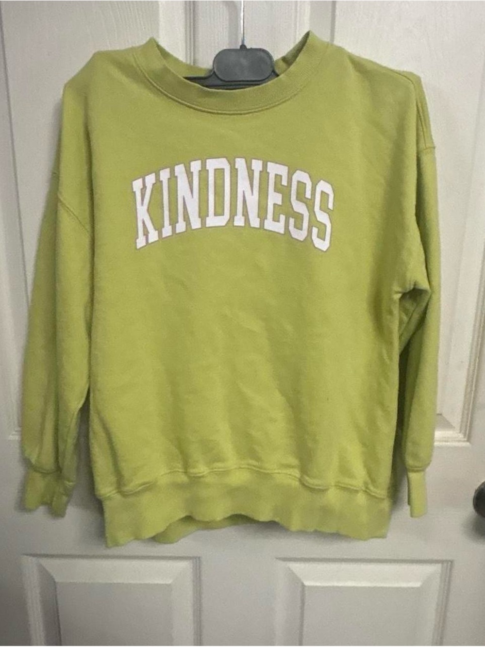 Old Navy Lime Green "KINDNESS" Crewneck Sweatshirt